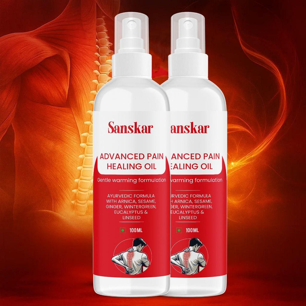 Advanced Pain Healing Oil ? Ayurvedic Arnica, Wintergreen & Ginger Warming Therapy for Joint, Neck, Back & Muscle Pain Relief ? 100ml Each (Pack of 2)